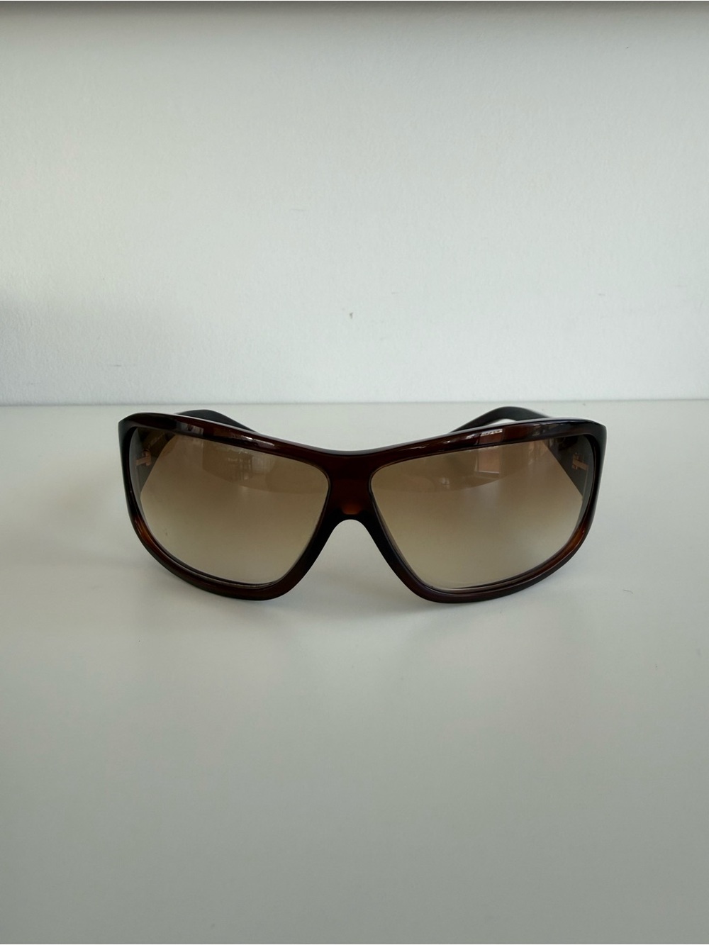 Roberto Cavalli Micene 161S K69 Brown Wrap Sunglasses — With Case